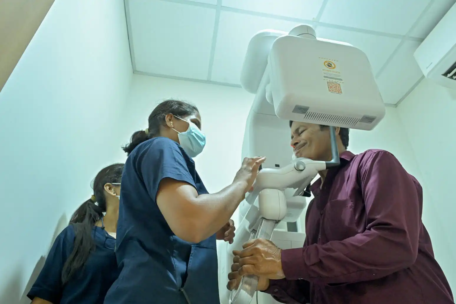 Dentist at work